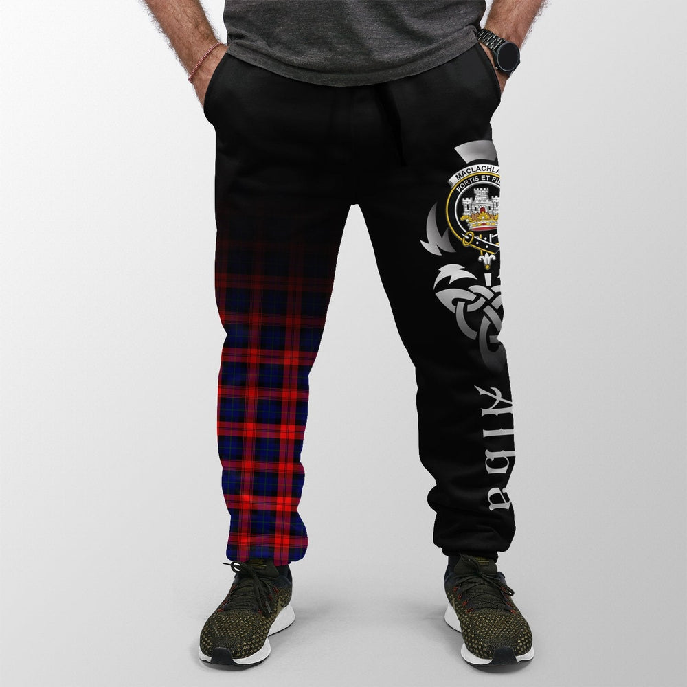 Clan MacLachlan Modern Tartan Crest Jogger Sweatpants  Alba Celtic Style IY78  Tartan Today   