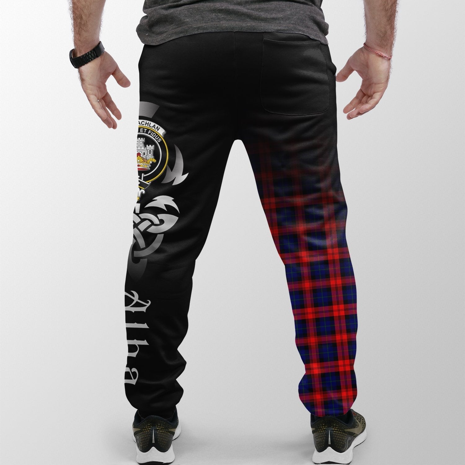 Clan MacLachlan Modern Tartan Crest Jogger Sweatpants  Alba Celtic Style IY78  Tartan Today   