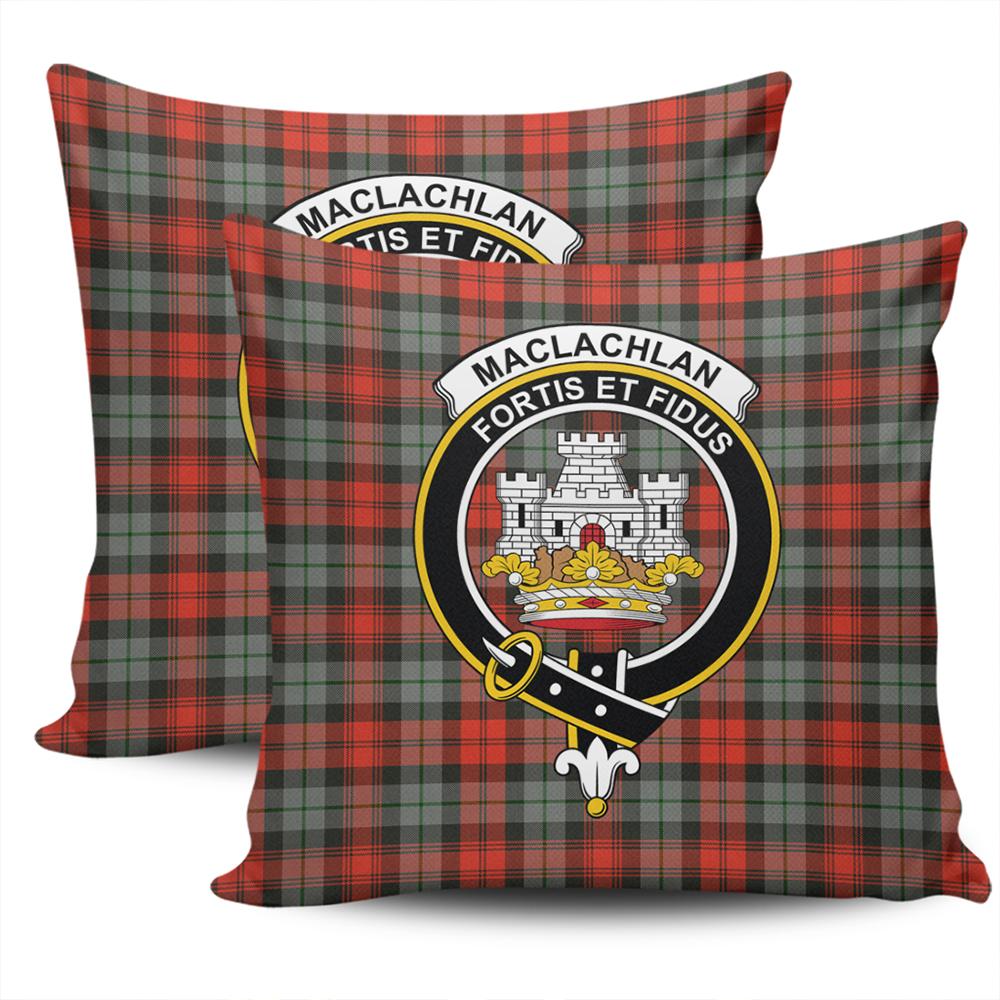 Clan MacLachlan Weathered Tartan Crest Pillow Cover NS71 Clan Borthwick Tartan Today   
