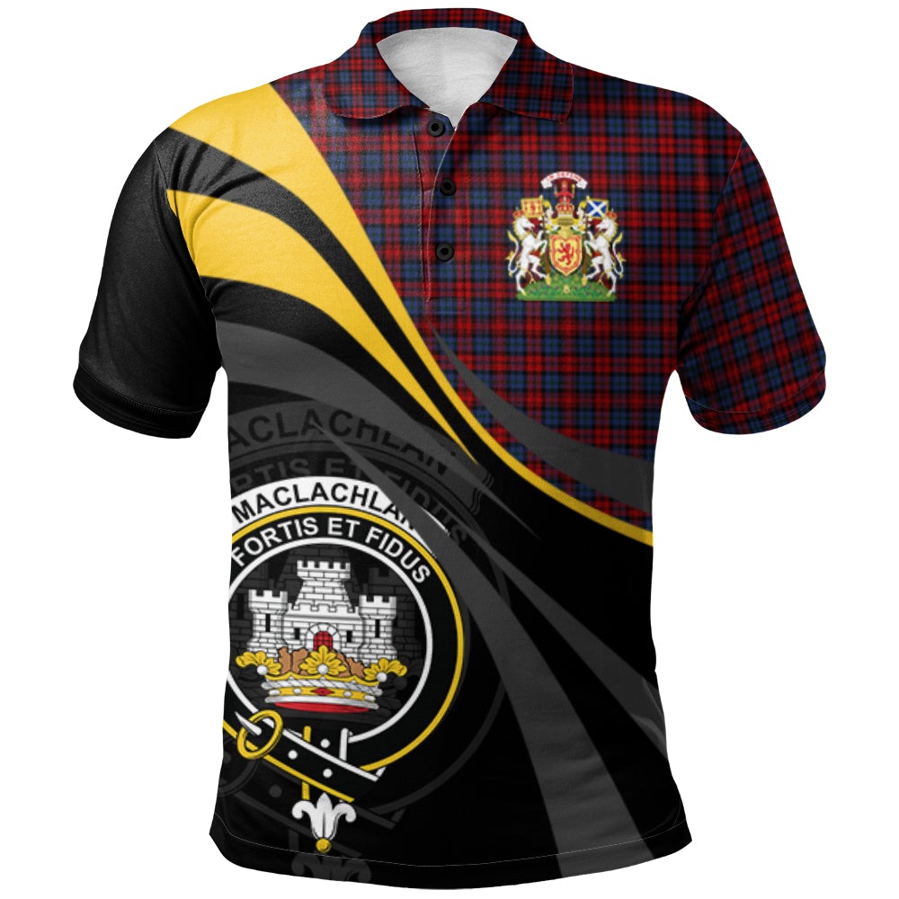Clan MacLachlan 02 Tartan Polo Shirt - Royal Coat Of Arms Style LY93 MacLachlan 02 Tartan Tartan Polo   
