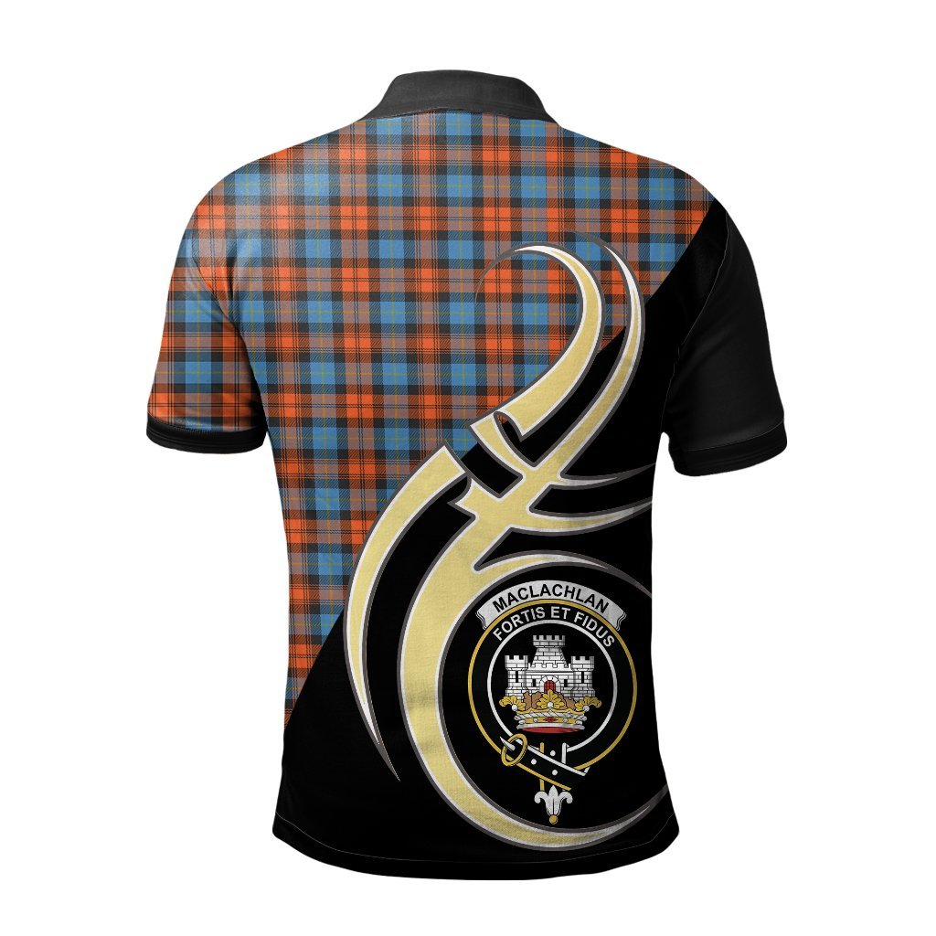 Clan MacLachlan Ancient Tartan Polo Shirt - Believe In Me Style TY58 MacLachlan Ancient Tartan Tartan Polo   
