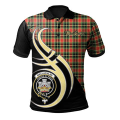 Clan MacLachlan Hunting Modern Tartan Polo Shirt - Believe In Me Style HM71 MacLachlan Hunting Modern Tartan Tartan Polo   