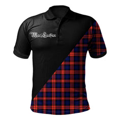 Clan MacLachlan Modern Clan - Military Polo Shirt BE96 MacLachlan Modern Tartan Tartan Polo   