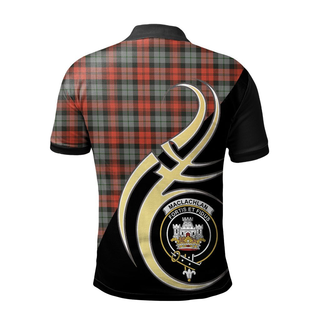 Clan MacLachlan Weathered Tartan Polo Shirt - Believe In Me Style IH50 MacLachlan Weathered Tartan Tartan Polo   