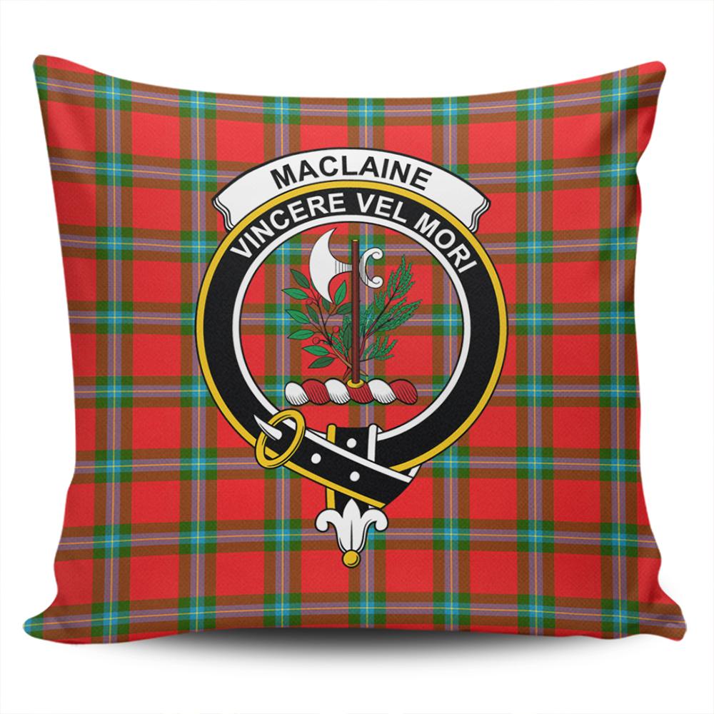 Clan MacLaine of Loch Buie Hunting Ancient Tartan Crest Pillow Cover MR10 Clan Borthwick Tartan Today   
