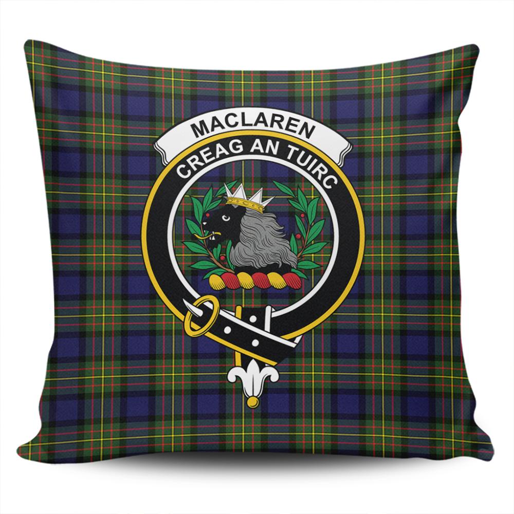Clan Clan MacLaren Modern Tartan Crest Pillow Cover DI10 Clan Borthwick Tartan Today   