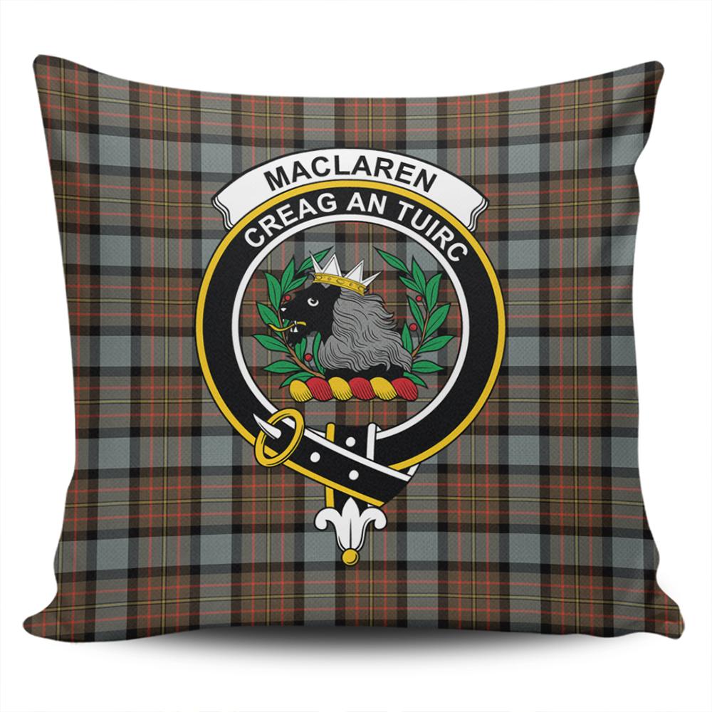 Clan MacLaren Weathered Tartan Crest Pillow Cover RI67 Clan Borthwick Tartan Today   