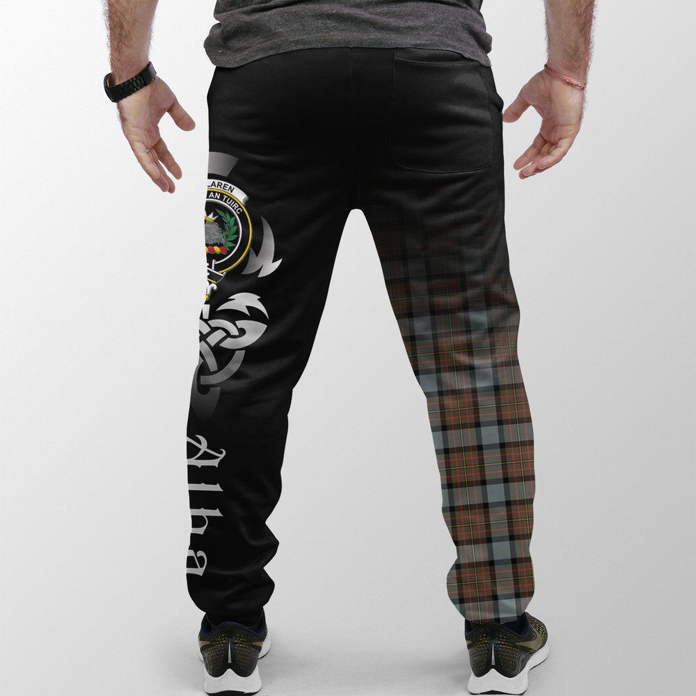 Clan MacLaren Weathered Tartan Crest Jogger Sweatpants  Alba Celtic Style HG73  Tartan Today   