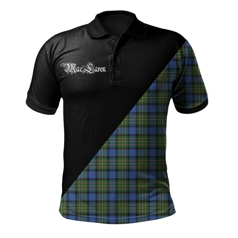 Clan MacLaren Ancient Clan - Military Polo Shirt NT88 MacLaren Ancient Tartan Tartan Polo   
