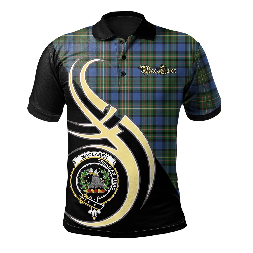 Clan MacLaren Ancient Tartan Polo Shirt - Believe In Me Style MB63 MacLaren Ancient Tartan Tartan Polo   