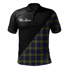 Clan MacLaren Modern Clan - Military Polo Shirt ZN65 MacLaren Modern Tartan Tartan Polo   