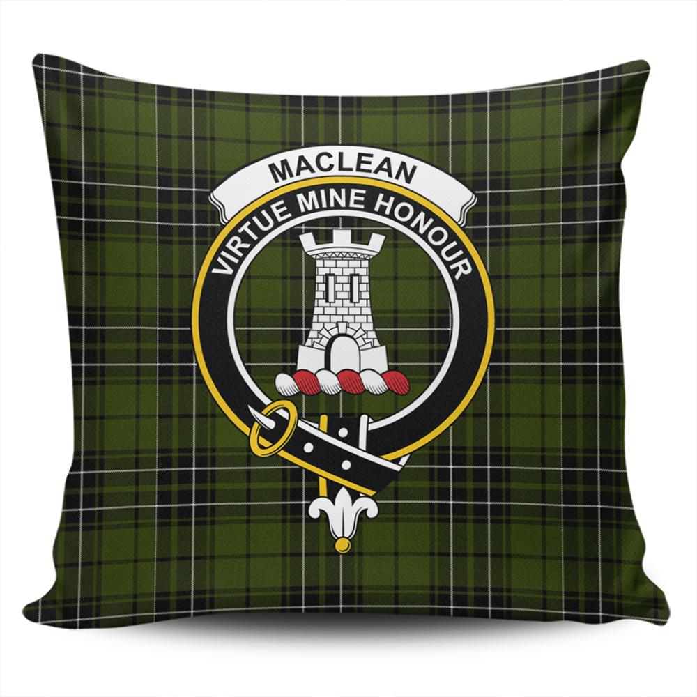 Clan MacLean Hunting Tartan Crest Pillow Cover FV28 Clan Borthwick Tartan Today   