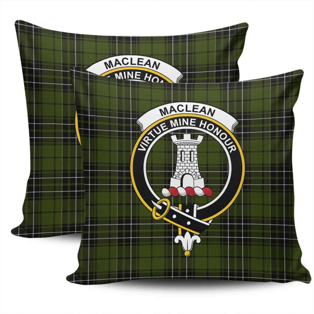 Clan MacLean Hunting Tartan Crest Pillow Cover FV28 Clan Borthwick Tartan Today   