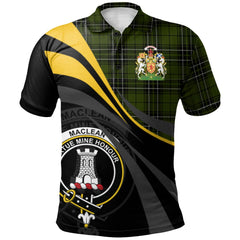 Clan MacLean Hunting Tartan Polo Shirt - Royal Coat Of Arms Style GZ24 MacLean Hunting Tartan Tartan Polo   