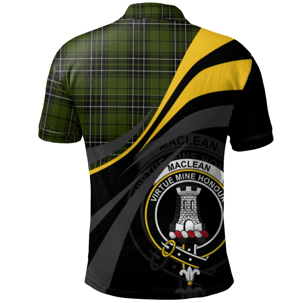 Clan MacLean Hunting Tartan Polo Shirt - Royal Coat Of Arms Style GZ24 MacLean Hunting Tartan Tartan Polo   