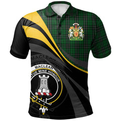 Clan MacLean of Duart Hunting Tartan Polo Shirt - Royal Coat Of Arms Style QC95 MacLean of Duart Hunting Tartan Tartan Polo   