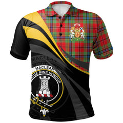 Clan MacLean of Duart Modern Tartan Polo Shirt - Royal Coat Of Arms Style WV35 MacLean of Duart Modern Tartan Tartan Polo   