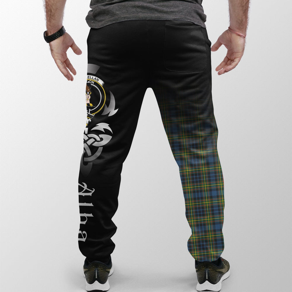 Clan MacLellan Ancient Tartan Crest Jogger Sweatpants  Alba Celtic Style XR36  Tartan Today   