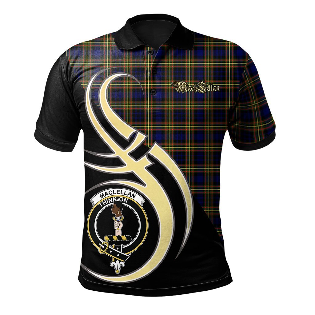 Clan MacLellan Modern Tartan Polo Shirt - Believe In Me Style JD83 MacLellan Modern Tartan Tartan Polo   
