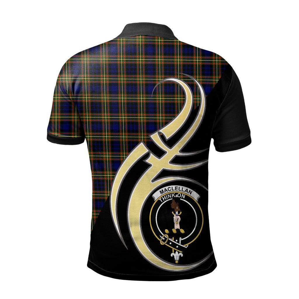 Clan MacLellan Modern Tartan Polo Shirt - Believe In Me Style JD83 MacLellan Modern Tartan Tartan Polo   