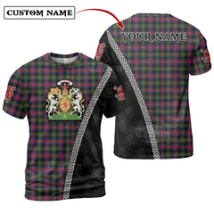 MacLennan Tartan Shirt with Scotland Coat of Arms & Custom Name ML54