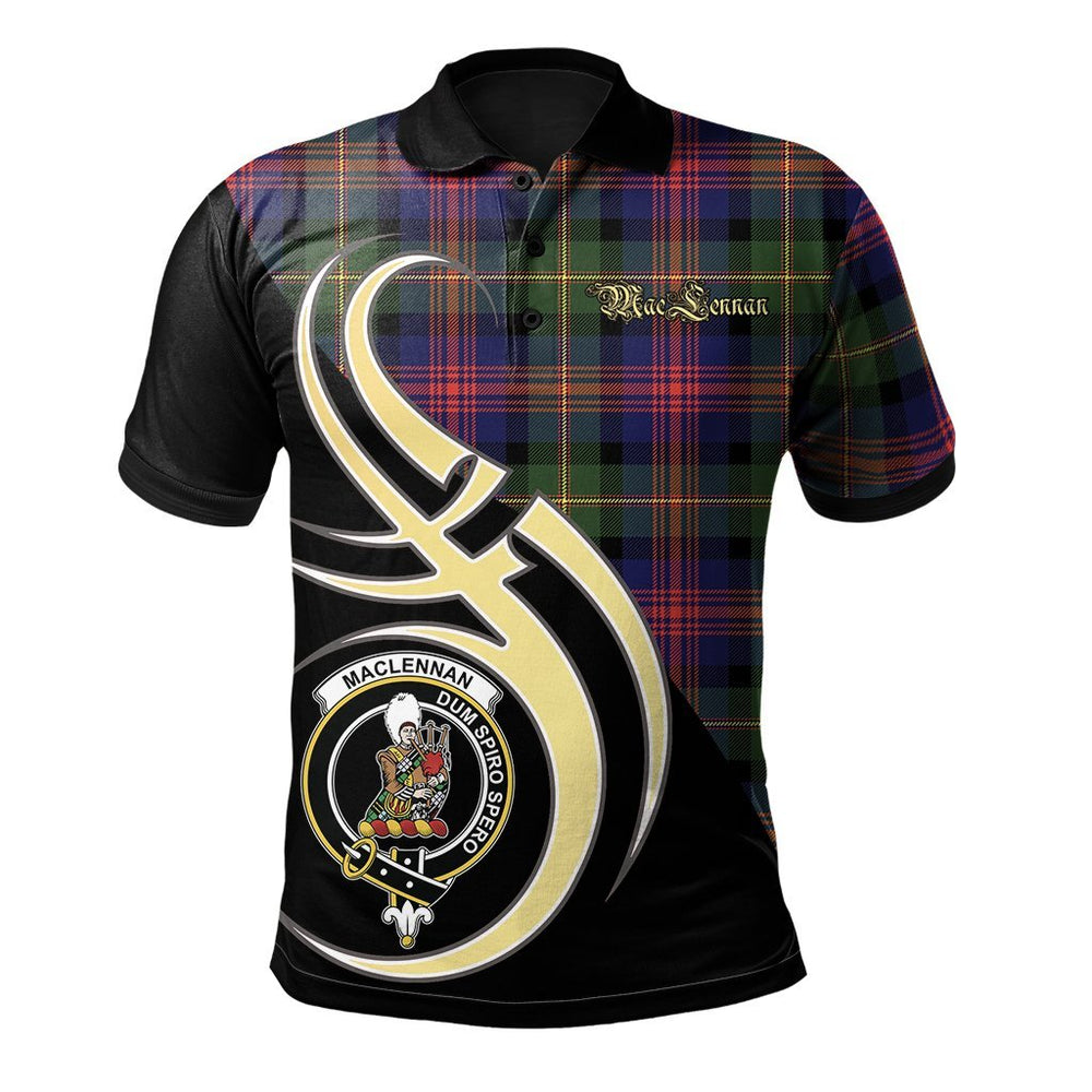 Clan MacLennan Tartan Polo Shirt - Believe In Me Style BO33 MacLennan Tartan Tartan Polo   