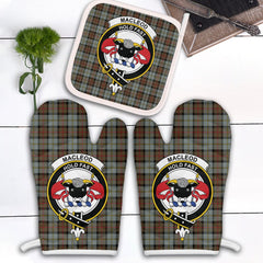 Clan MacLeod Of Harris Weathered Tartan Crest Oven Mitt And Pot Holder (2 Oven Mitts + 1 Pot Holder) AY46 Clan Borthwick Tartan Today   