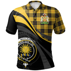 Clan MacLeod of Lewis Ancient Tartan Polo Shirt - Royal Coat Of Arms Style CJ13 MacLeod of Lewis Ancient Tartan Tartan Polo   