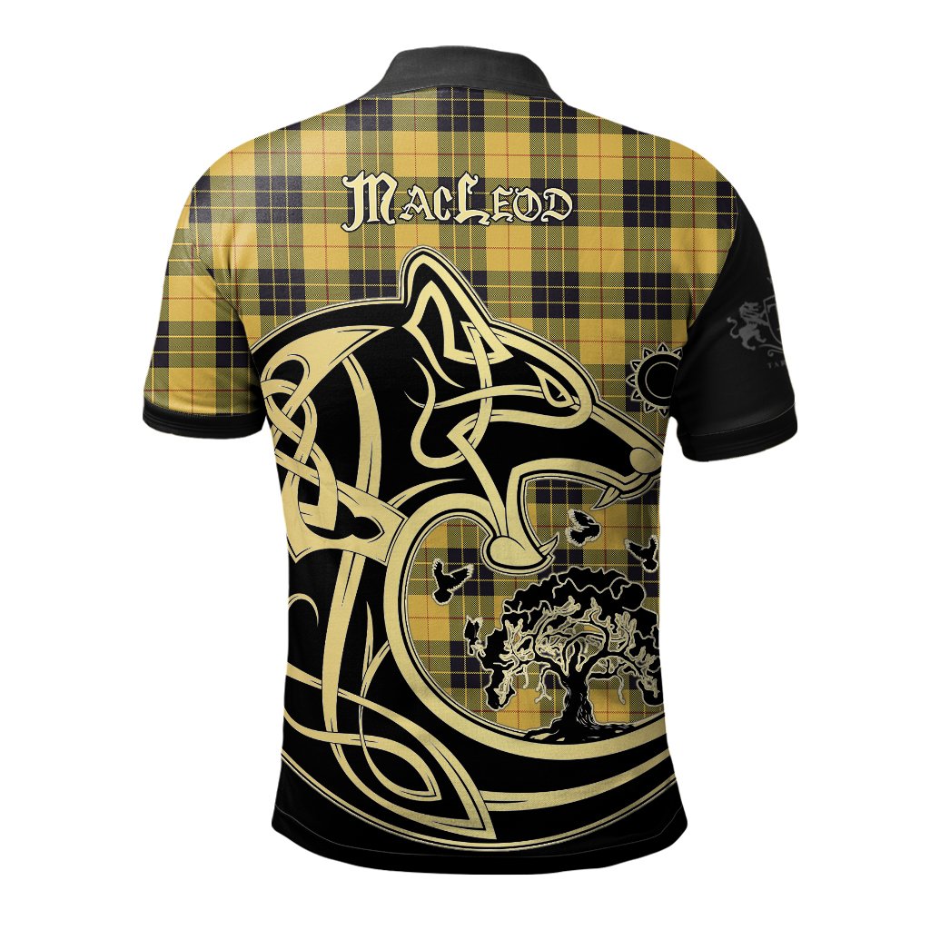 Clan MacLeod of Lewis Ancient Tartan Polo Shirt Viking Wolf XL74 MacLeod of Lewis Ancient Tartan Tartan Polo   