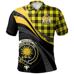 Clan MacLeod of Lewis Modern Tartan Polo Shirt - Royal Coat Of Arms Style II51 MacLeod of Lewis Modern Tartan Tartan Polo   