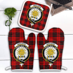 Clan MacLeod Of Raasay Tartan Crest Oven Mitt And Pot Holder (2 Oven Mitts + 1 Pot Holder) UN32 Clan Borthwick Tartan Today   