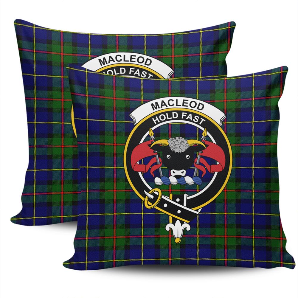 Clan MacLeod of Harris Modern Tartan Crest Pillow Cover FA74 Clan Borthwick Tartan Today   