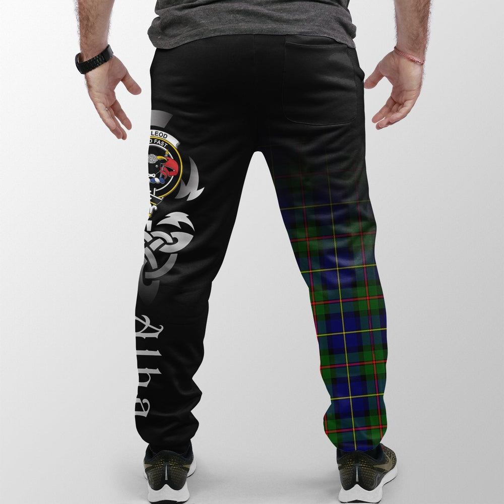 Clan MacLeod Of Harris Modern Tartan Crest Jogger Sweatpants  Alba Celtic Style JZ12  Tartan Today   