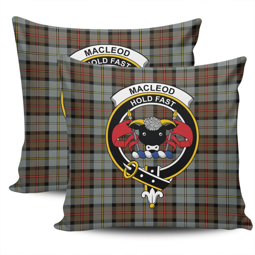 Clan MacLeod of Harris Weathered Tartan Crest Pillow Cover OX91 Clan Borthwick Tartan Today   