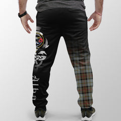 Clan MacLeod Of Harris Weathered Tartan Crest Jogger Sweatpants  Alba Celtic Style EZ16  Tartan Today   
