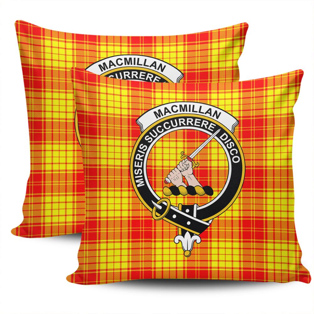 Clan MacMillan Tartan Crest Pillow Cover YP94 Clan MacMillan Tartan Today   