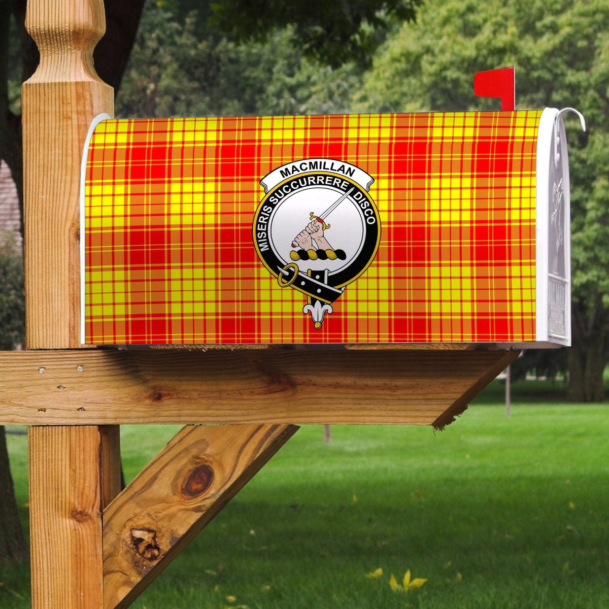 Clan MacMillan Tartan Crest Mailbox KQ50 Clan MacMillan Tartan Today   