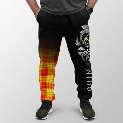 Clan MacMillan Tartan Crest Jogger Sweatpants Alba Celtic Style BY85