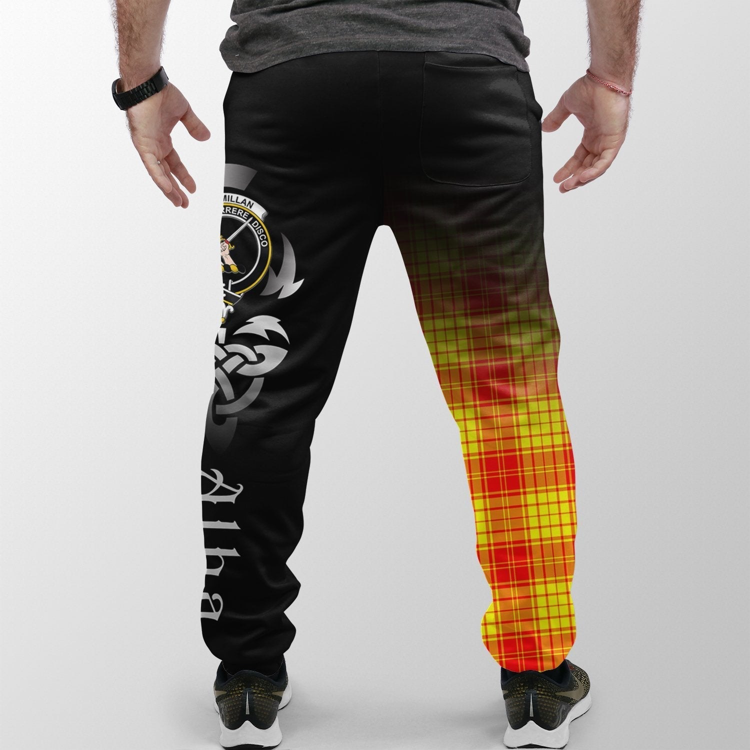 Clan MacMillan Tartan Crest Jogger Sweatpants  Alba Celtic Style BY85 Clan MacMillan Tartan Today   
