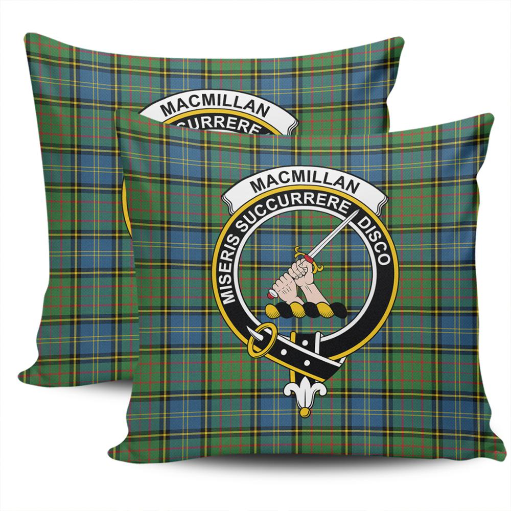 Clan MacMillan Hunting Ancient Tartan Crest Pillow Cover TE87 Clan MacMillan Tartan Today   