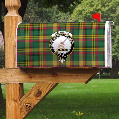 Clan MacMillan Old Ancient Tartan Crest Mailbox RK90
