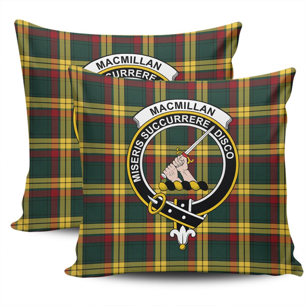 Clan MacMillan Old Modern Tartan Crest Pillow Cover ND60 Clan MacMillan Tartan Today   