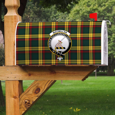 Clan MacMillan Old Modern Tartan Crest Mailbox QM79