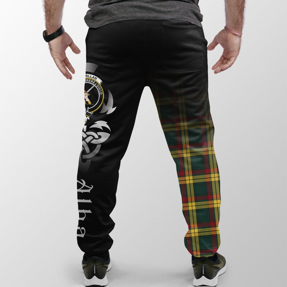 Clan MacMillan Old Modern Tartan Crest Jogger Sweatpants  Alba Celtic Style NG38 Clan MacMillan Tartan Today   