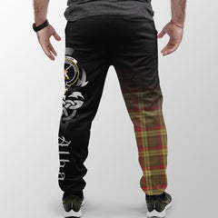 Clan MacMillan Old Weathered Tartan Crest Jogger Sweatpants  Alba Celtic Style OK94 Clan MacMillan Tartan Today   