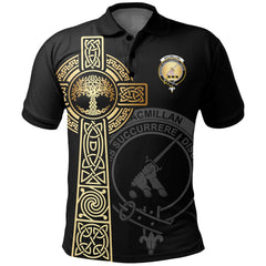 Clan MacMillan Clan Unisex Polo Shirt - Celtic Tree Of Life JC52 MacMillan Tartan Tartan Polo   