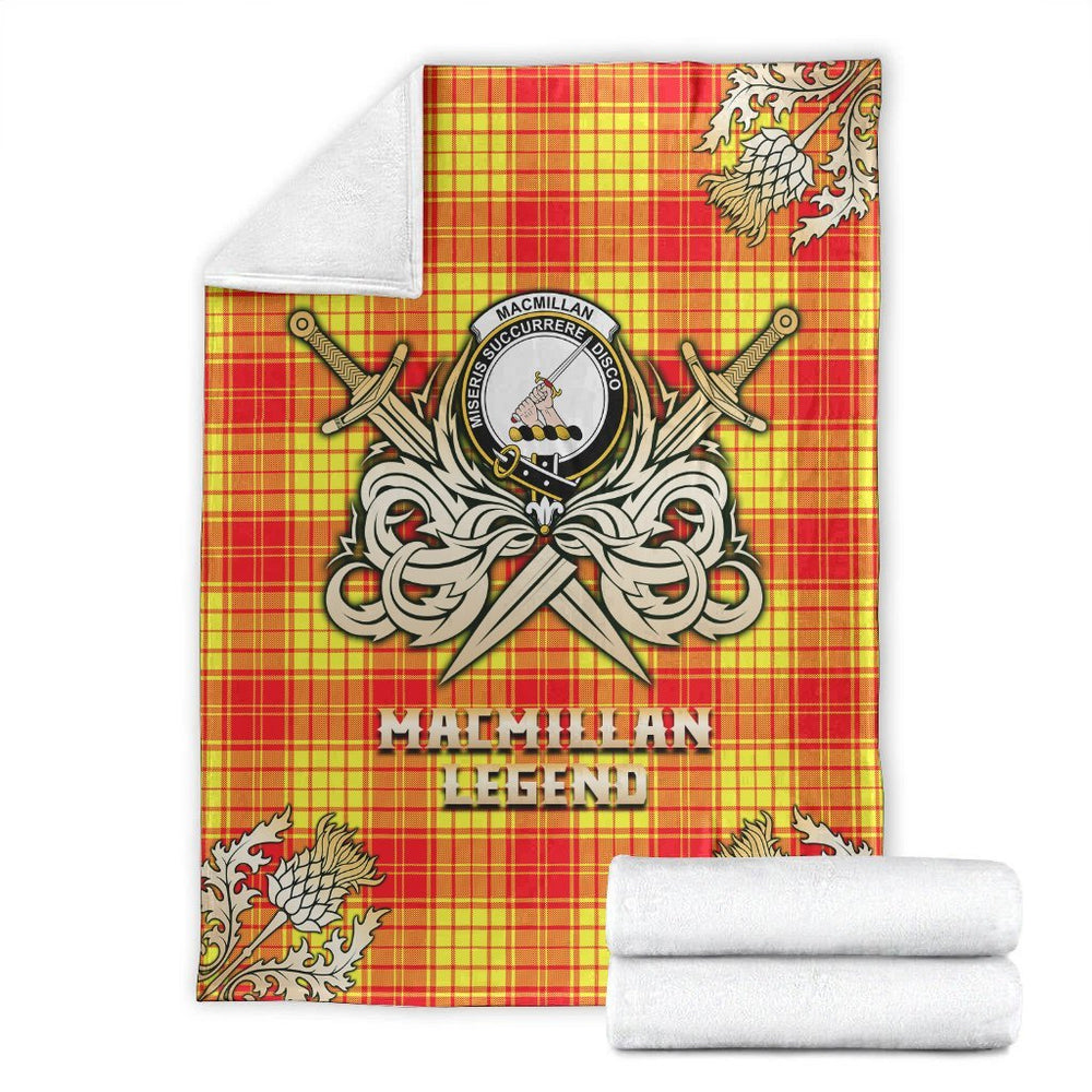 Clan MacMillan Tartan Gold Courage Symbol Blanket NI62 Clan MacMillan Tartan Today   
