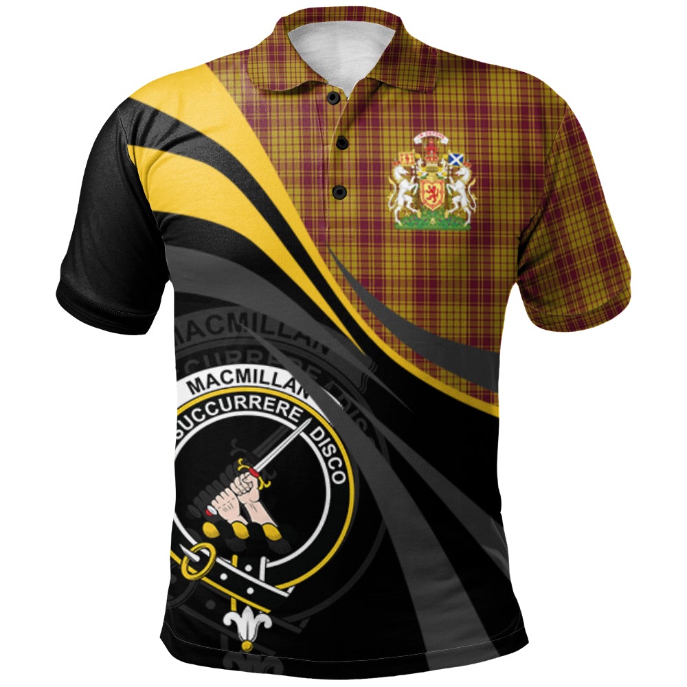 Clan MacMillan Dress Tartan Polo Shirt - Royal Coat Of Arms Style DZ26 MacMillan Dress Tartan Tartan Polo   