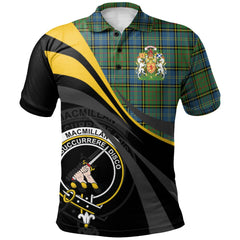 Clan MacMillan Hunting Ancient Tartan Polo Shirt - Royal Coat Of Arms Style MB19 MacMillan Hunting Ancient Tartan Tartan Polo   