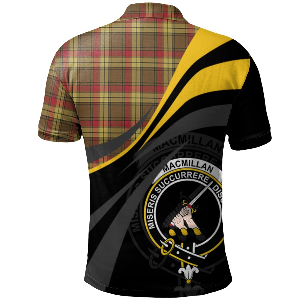 Clan MacMillan Old Weathered Tartan Polo Shirt - Royal Coat Of Arms Style VX16 MacMillan Old Weathered Tartan Tartan Polo   